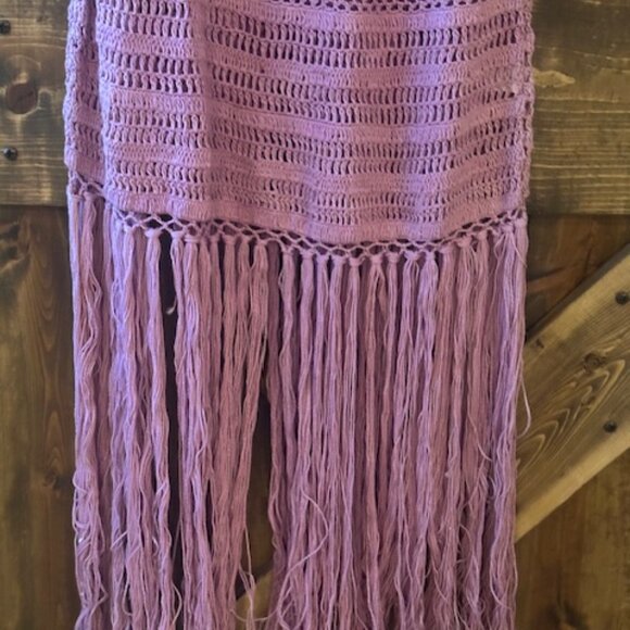 dRA Los Angeles TROPEA DRESS Crochet Lavender Bohemian Festival Sz M NWT - Picture 4 of 12